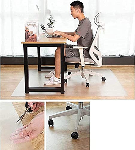 ZHOUHONG Hard-Floor Chair Mat for Hardwood Floor, Desk Chair, 1mm/1.5mm/2mm Thick