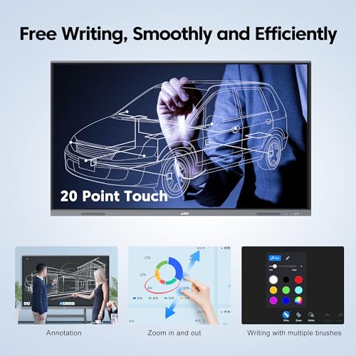 JAV Smart Whiteboard, 55'' 4K UHD Interactive Whiteboard for Classroom and Business
