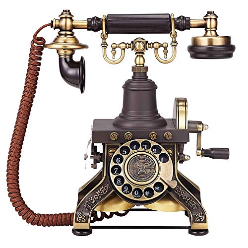 None Antique Eiffel Tower Rotary Dial Telephone Vintage Decorative