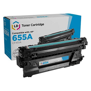 LD Compatible Toner Cartridge Replacements for HP 655A (Black, Cyan, Magenta, Yellow, 4-Pack)