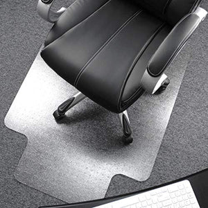 Floortex Cleartex Ultimat Chair Mat for Low and Medium Pile Carpets, Clear Polycarbonate, Rectangular with Lip, 120 x 134 cm