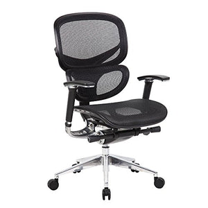 Hydra Mesh Ergonomic Chair Dimensions: 27"W x 27"D x 39-44"H Seat Dimensions: 18"Wx20"Dx18-21"H Weight: 60 lbs. Black Mesh/Chrome Accents