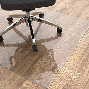 IHIPPO Clear Plastic Carpet Protector Chair Mat for Hardwood Floor - 2MM Vinyl Runner