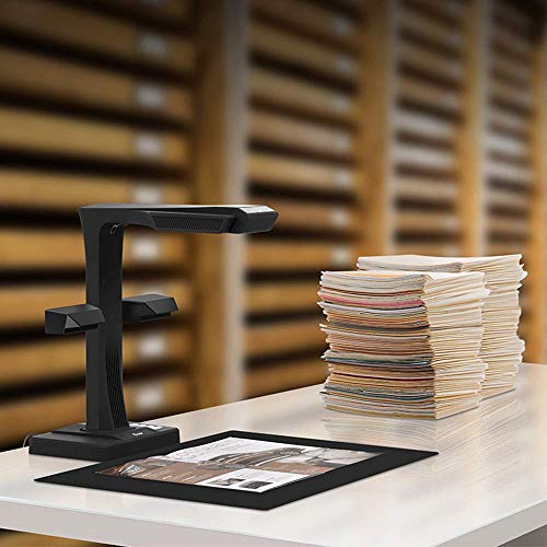 CZUR Professional Document Scanner ET18-P, Fast Recognition Scanner, 18MP High Definition, A3 Size Capture, 186 Languages OCR, Patented “Laser-Based Image Flattening” Technology