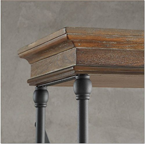 Wooden Bookcase with Fixed Shelves Featuring a Rustic, Industrial, Factory or Urban Look
