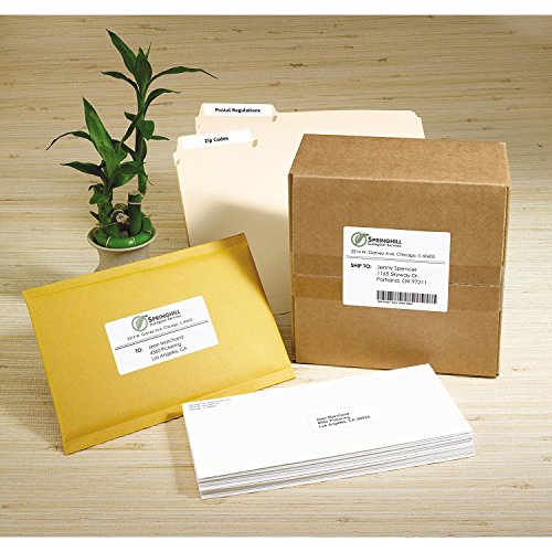 Avery EcoFriendly Mailing Labels for Laser and Ink Jet Printers, 0.5 x 1.75 Inches, White, Permanent, Pack of 2000 (48267)