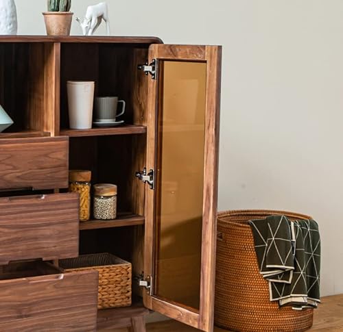 Slabstudiohongkong Oak File Cabinets - Walnut Finish - Storage Cabinet