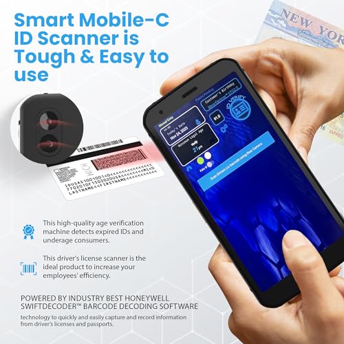 MinorDecliner Smart ID Scanner and Mobile Camera ID Scanner Bundle - Detects Expired IDs and Underage Consumers - Reads 2D Barcodes in All 50 States