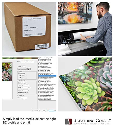 Photo Peel Glossy Printable Adhesive Vinyl Roll 44 inches x 60 feet Inkjet Peel and Stick Sticker Paper Works with All Inkjet Printers Including Professional Makes and Models