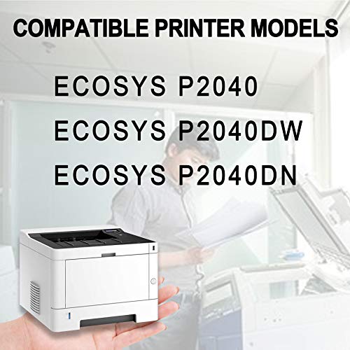 5 Pack Black TK1162 TK-1162 1T02RY0US0 Toner Cartridge Replacement for Kyocera ECOSYS P2040 P2040DW P2040DN Toner Kit Printer