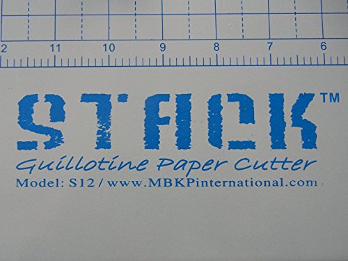 (TRADEMARKED) STACK S12 Professional Guillotine DeskTop Paper Cutter