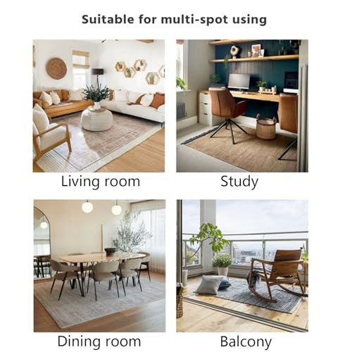AHAVI Clear Chair Mat for Hard Floors 1.5mm Thick Vinyl Protector - 140X180CM