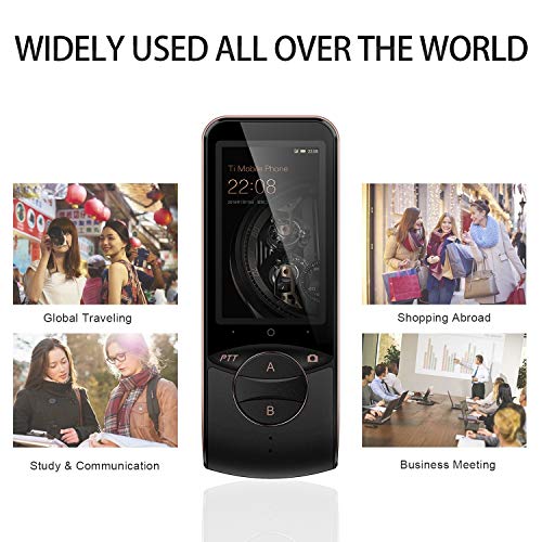 Vanford - Smart Voice Language Translator Device, 75 Languages Real-Time Translation, Image Recognition & Translating, Remote International Conference for Business Travel Learning (Black)
