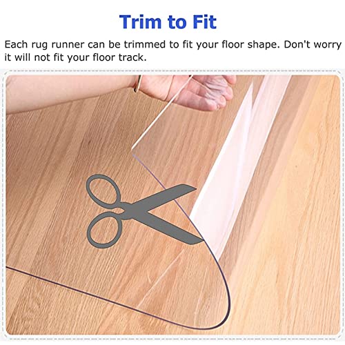 HOBBOY Hard-Floor Chair Mat 2mm Clear PVC Rug Protector - Family & Pet Friendly