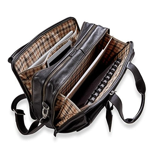 Levenger Bomber Jacket Expandable Brief 2.0 - Mocha