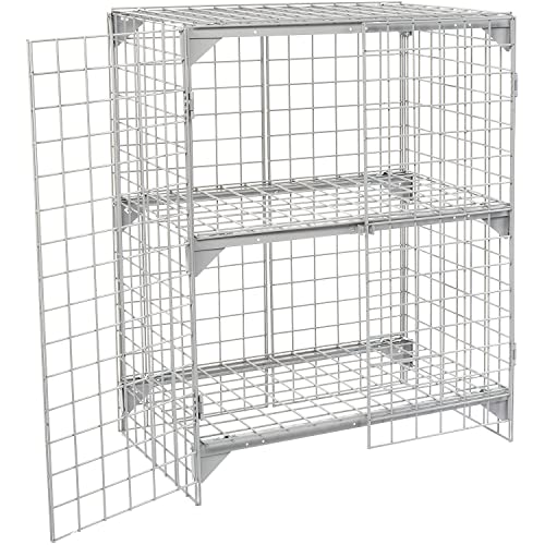 Global Industrial Wire Mesh Security Cage 36"W x 24"D x 48"H