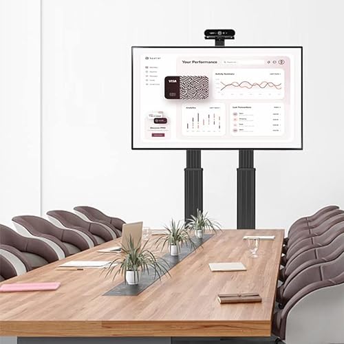 WAWJB Aluminum Alloy TV Mobile Cart Lift 65"-85" LED LCD Plasma TV Stand