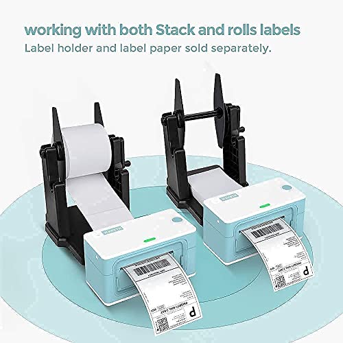 MUNBYN USB Upgrade Label Printer, Thermal Printer for Barcodes-Labels Labeling with MUNBYN Thermal Direct Shipping Label (Pack of 500 4x6 Fan-Fold Labels) - Commercial Grade