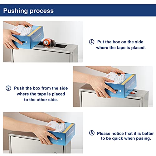 Hanchen Automatic Tape Dispenser Tape Cutting Machine Tape Sealing Machine Packing Packaging Machine Carton Sealing Paper Tape Machine Sealer for Box