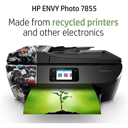 HP Envy Photo 7855 All in One Photo Printer with Wireless Printing, Scan, Copy, Fax, HP Instant Ink Ready, K7R96A (Renewed) Bundle with DGE USB Cable + Small Business Productivity Software