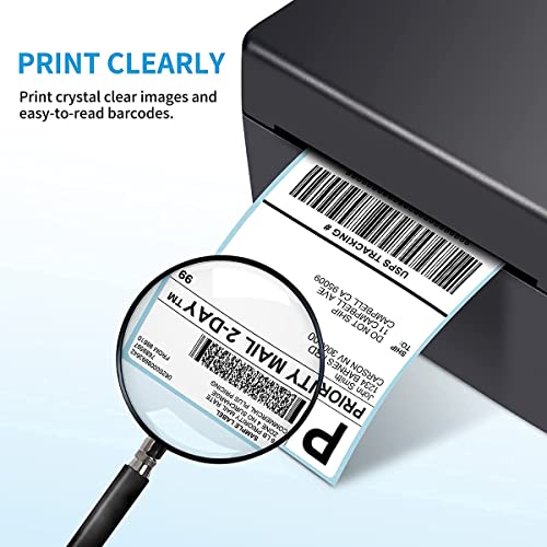 Phomemo Thermal Label Printer, with Label Holder and Pack of 2 Roll of 250 4x6 Roll Labels, Pink Direct USB Thermal 4×6 Shipping Label Printer Maker, PM-246s Series