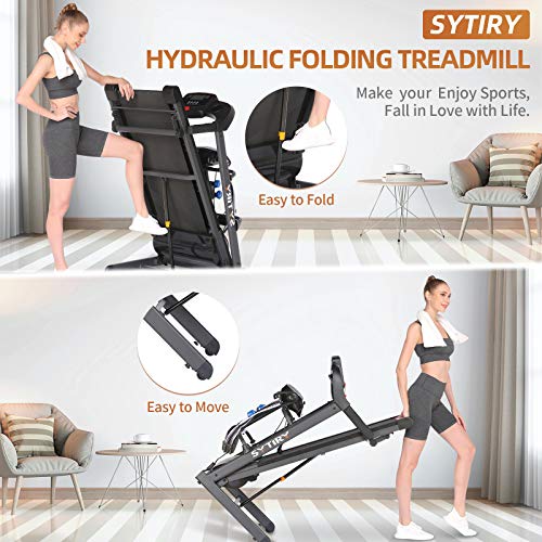 sytiry Multifunctional Treadmill, Folding Treadmill, 3.25HP, can be Used for Leg Training, Waist Weight Loss, Neck Massage, Running,
