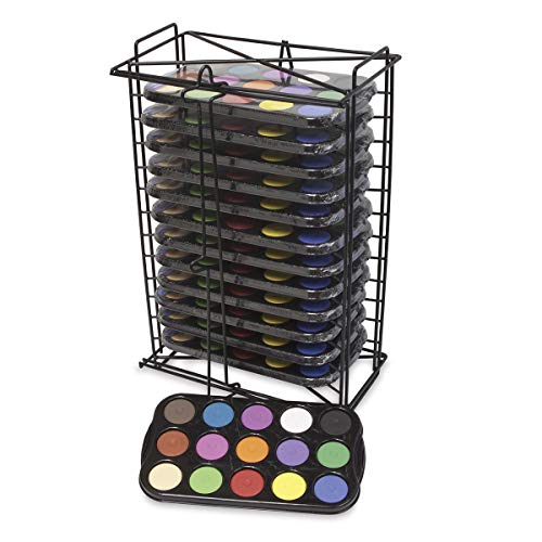 Jack Richeson 12 Sets of 15 Mini Temperas with Black Rack