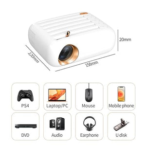 None SMTYY Portable Projector 30000H Lifespan for Home Theater with Remote Control