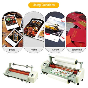 Welljoin NEW 17.5" Laminator Four Rollers Roll Laminating Machine Hottest8460T