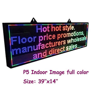 CX P5 RGB Full Color Indoor Scrolling led Display Board for Shop Windows Advertising