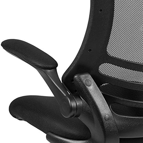 Flash Furniture Mid-Back Swivel Ergonomic Task Office Chairs Set, Black Mesh - Set of 4