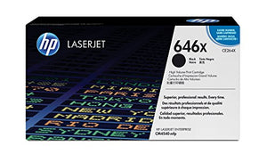 HP 646X (CE264X) Black High Yield Toner Cartridge for HP Color LaserJet Enterprise CM4540