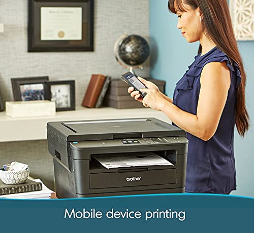 Premium Brother HL-L2300DW Series Compact Monochrome All-in-One Laser Printer I Print Scan Copy I 2.7" Color LCD I Wireless | Mobile Printing I Auto 2-Sided Printing I 36 ppm (Renewed)