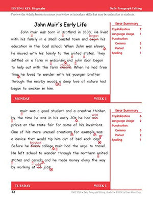 Evan-Moor Daily Paragraph Editing, Grade 5