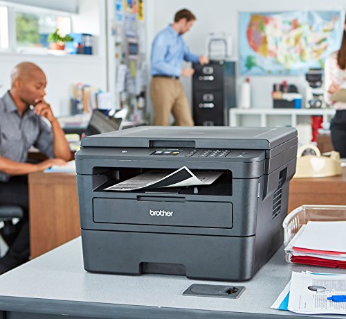 Brother HL-L2395DWA All-in-One Wireless Monochrome Laser Printer with Scanner and Copier for Home Office - 36 ppm, 2400 x 600 dpi, 250-sheet, Auto Duplex Printing, NFC, Hi-Speed USB, Printer Cable