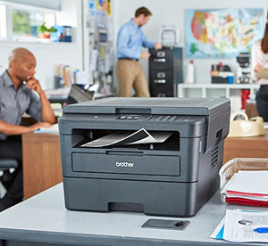 Brother HL-L2395DW Monochrome Laser Wireless All-in-One Printer with Convenient Flatbed Copy & Scan, Automatic Duplex Printing, 2.7" Color Touchscreen, 36ppm, 2400 x 600 dpi, Broage Printer Cable