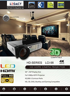 Legacy Cinema Innovation LCI-98 1080P HD Home Theater Projector