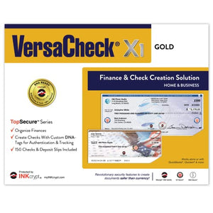 VersaCheck DeskJet 4155 MX MICR All-in-One Check Printer and VersaCheck Gold Check Printing Software Bundle,White