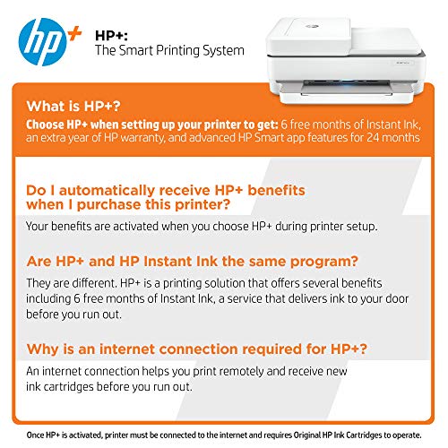 HP ENVY 6455e All-in-One Wireless Color Printer with bonus 6 months Instant Ink with HP+ (223R1A)