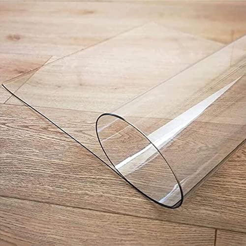 HOBBOY Transparent Plastic Chair Mat, 1.5mm Thick, Various Sizes, Hardwood Floor Protector