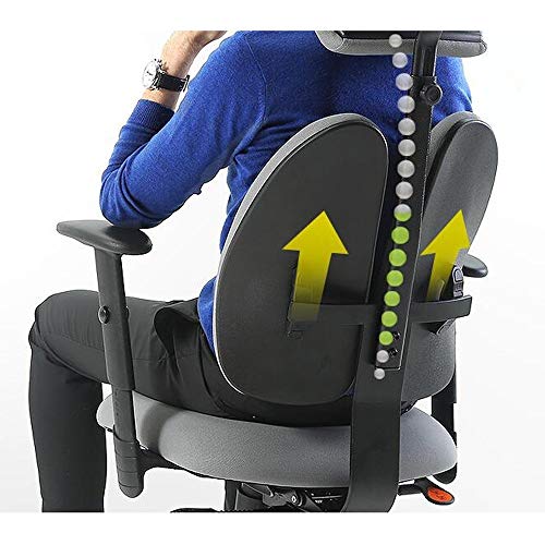 SKUAI Executive Office Chair with Adjustable Armrest - Red