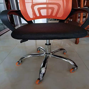IkiCk 4 Office Chair Caster Wheels - Nylon Swivel Castors - Standard Stem 11x22mm - Brake - 50mm/2inch