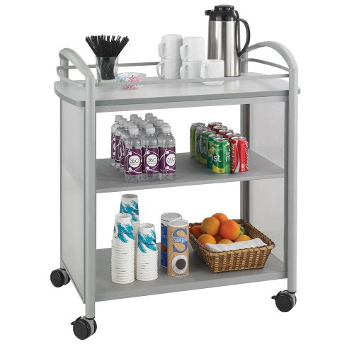SAF8967GR - Safco Impromptu Open Beverage Cart