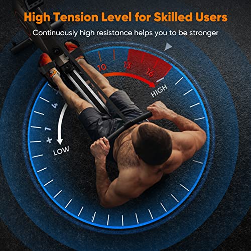 Niceday Rowing Machine for Home Use, Hyper-Quiet Magnetic Rower with16 Resistance Levels