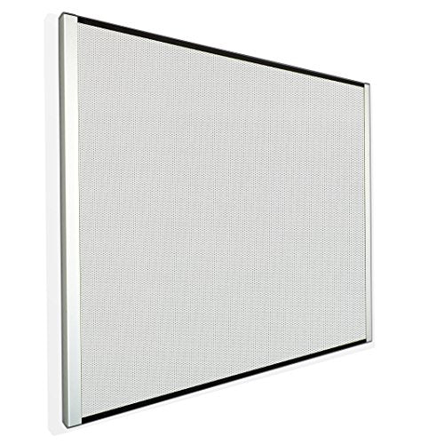 Iceberg 34111 Perforated Steel Magnetic Bulletin Board, 1.32" Height, 40.125" width, 24.75" Length,,White