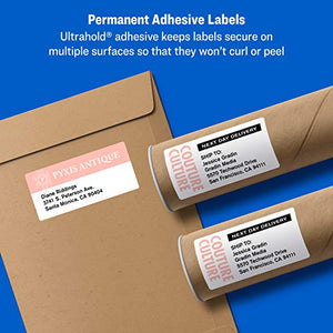 Avery Shipping Address Labels, Laser Printers, 3,000 Labels, 3-1/3x4 Labels, Permanent Adhesive, TrueBlock (5-pack 5164)