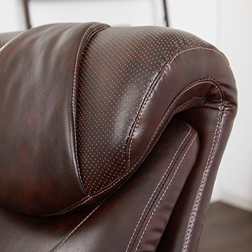 La-Z-Boy Cantania Executive Bonded Leather Office Chair - Coffee (Brown)