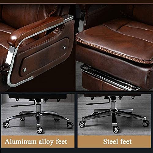 QZWLFY Executive Office Chair for Big and Tall 400lb People, Ergonomic Reclining with Footrest