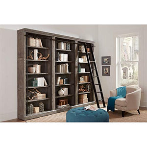 Martin Furniture AE4094Gx3-AE402 Avondale 3 Bookcase Wall Gray,