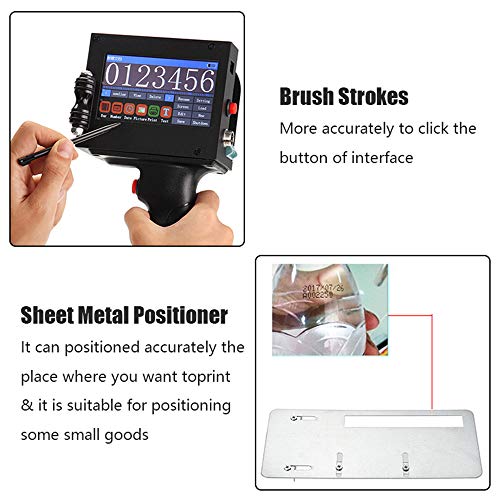 Kacsoo Handheld Inkjet Printer, Smart Portable Quick-Drying with 4.3 Inch Touch Screen, High Definition Label Printer for Trademark, Logo, Label, QR Code Print(Shiped in US, 5-10 Days Delivery)